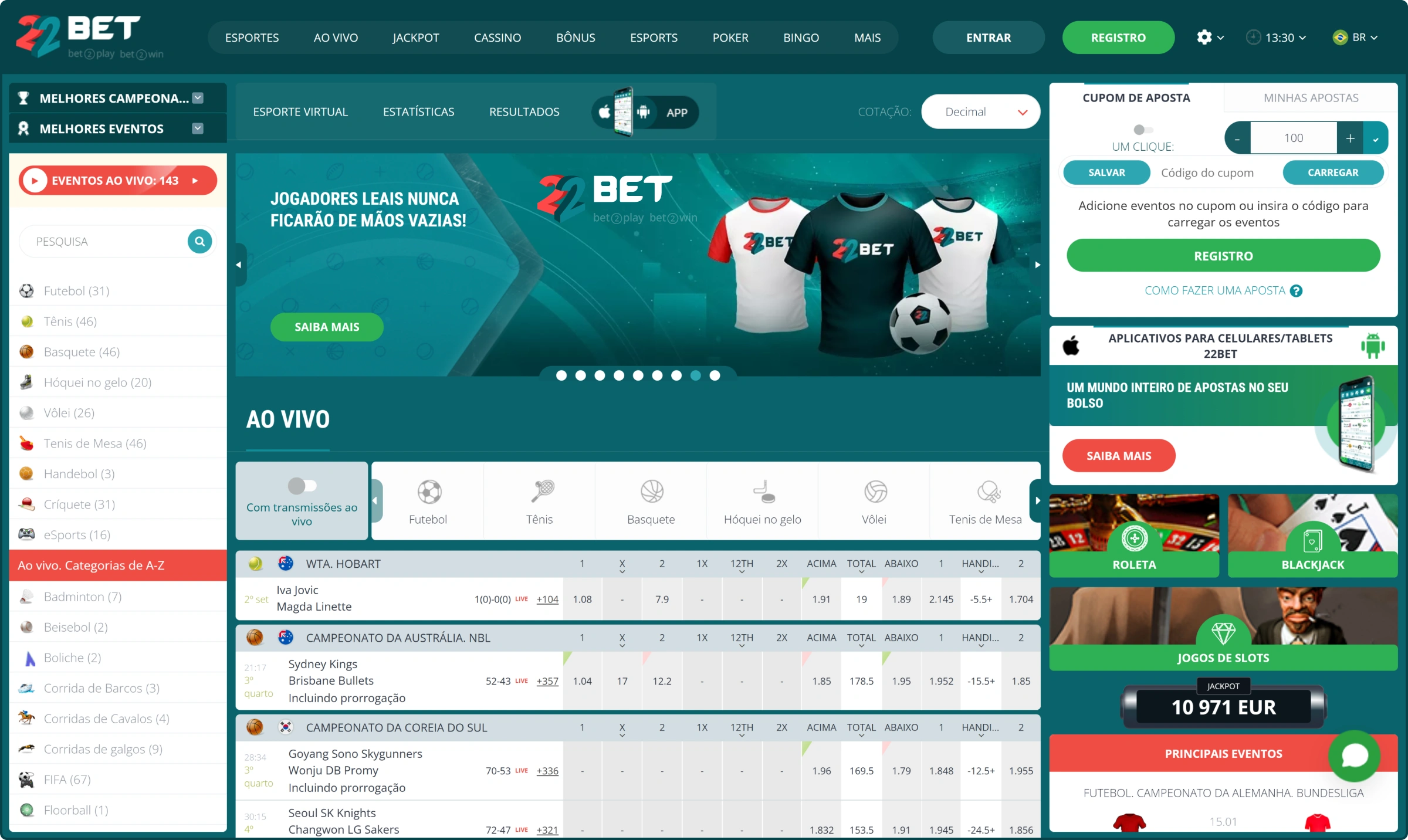 22Bet Casa de Apostas Online